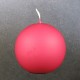 8cm Diameter Cerise Pink Ball Candles